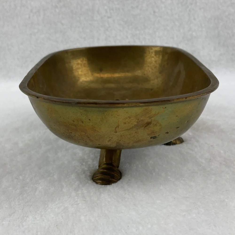 VTG Solid Brass Bath Tub Soap Dish 6.25” x 2.5”